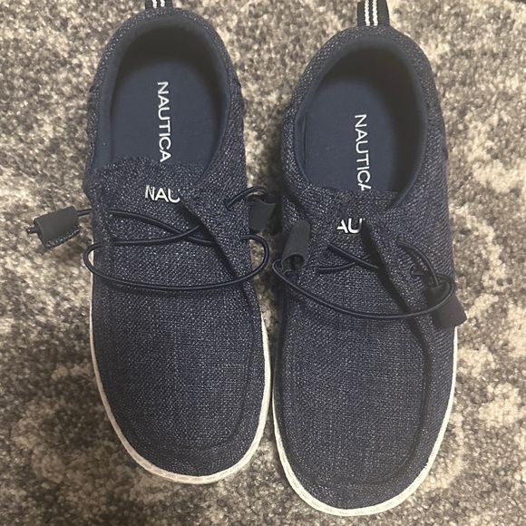 Nautica Rushford Youth Dark Blue Boat Shoes - Picture 4 of 4